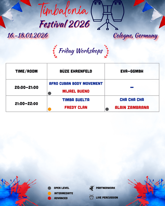 Festival workshops Friday